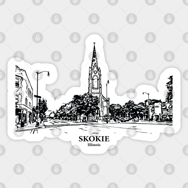 Skokie - Illinois Sticker by Lakeric